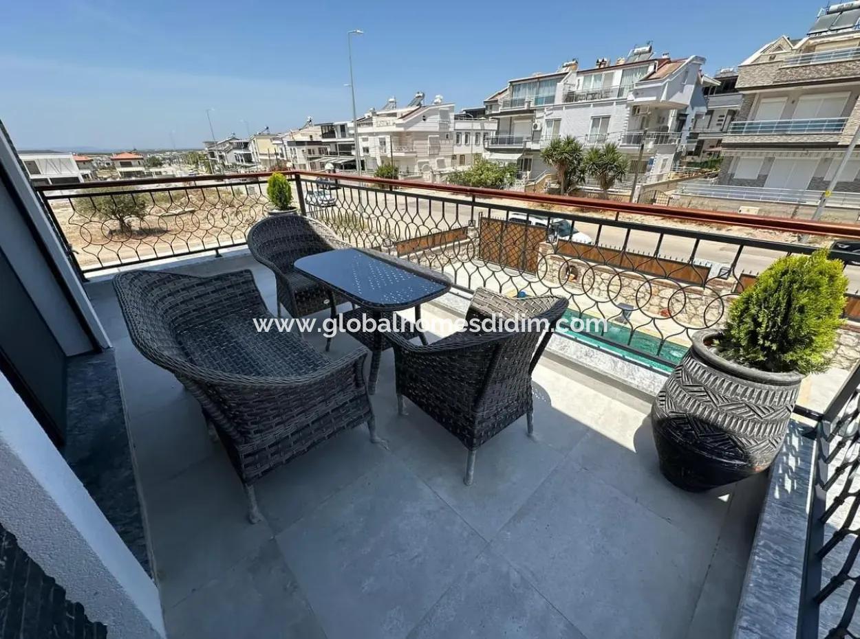 4 In 1 Voll Möblierte Freistehende Villa Mit Pool In Didim Efeler