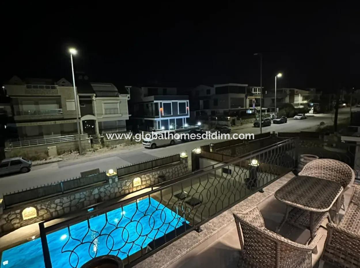 4 In 1 Voll Möblierte Freistehende Villa Mit Pool In Didim Efeler